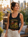 Tank Top — Retro Frog & Cart Rider Graphic “I Did Not Approve This”