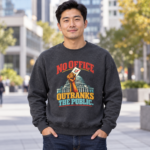 Crewneck Sweatshirt — "No Office Outranks the Public" Protest Graphic