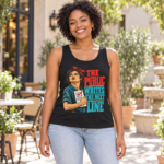 Tank Top — “The Public Writes the Next Line” Voting Rights Retro Graphic Tank
