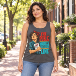Tank Top — “The Public Writes the Next Line” Voting Rights Retro Graphic Tank
