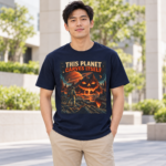 This Planet Carves Itself Graphic T-Shirt – Retro Space Explorer Tee