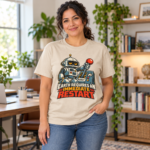 Robot 'Earth Requires an Immediate Restart' T-Shirt