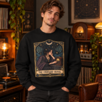 Mystic Radio Tarot Sweatshirt — "The Unheard Signal" Crewneck
