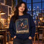 Mystic Radio Tarot Sweatshirt — "The Unheard Signal" Crewneck