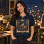 The Unheard Signal T-Shirt — Mystic Woman Signal Lamp Graphic Tee