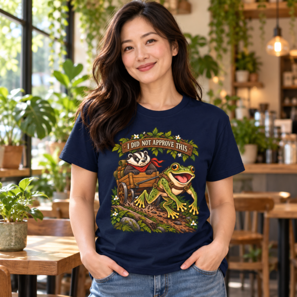 I Did Not Approve This Frog & Badger T-Shirt — Funny Woodland Adventure Tee