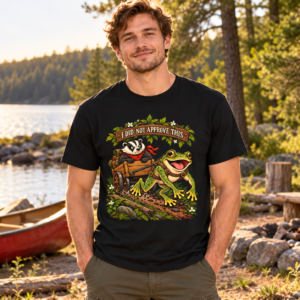 I Did Not Approve This Frog & Badger T-Shirt — Funny Woodland Adventure Tee