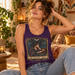 The Unheard Signal Tank Top — Retro Mystic Tarot Art Tank
