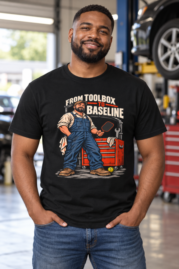 Mechanic T-Shirt — "From Toolbox to Baseline" Vintage Workshop Tee