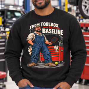Mechanic Crewneck Sweatshirt — "From Toolbox to Baseline" Graphic
