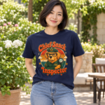 Chief Snack Inspector Vintage Dog Detective T-Shirt