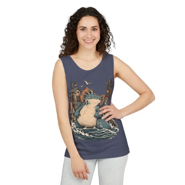 Sea Monster Tank Top — Cute Chubby Kraken Beach Illustration