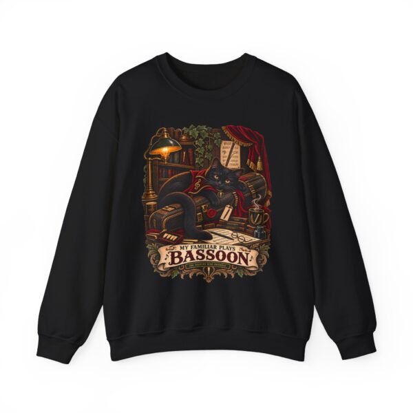 Bassoon Lover Sweatshirt — "My Familiar Plays the Bassoon" Vintage Orchestra Crewneck