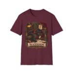 Bassoon Cat T-Shirt — Vintage Cozy Musician Tee ("There Was a Cat and a Bassoon")