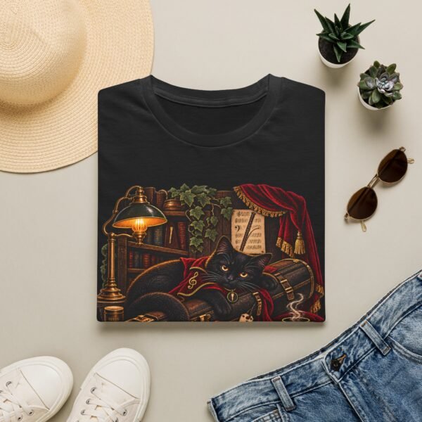 Bassoon Cat T-Shirt — Vintage Cozy Musician Tee ("There Was a Cat and a Bassoon")
