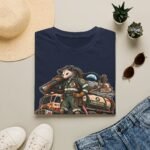 Moonbase Sanitation Crew T-Shirt — Retro Space Possum Graphic Tee