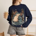 Sea Monster Harbor Beast Crewneck Sweatshirt