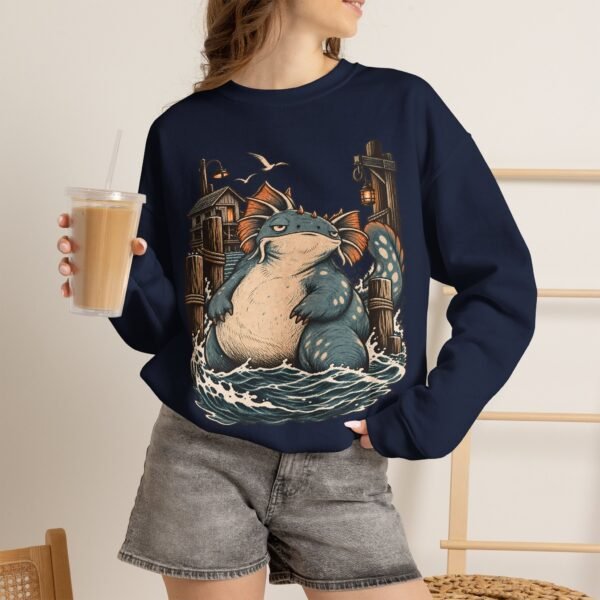 Sea Monster Harbor Beast Crewneck Sweatshirt