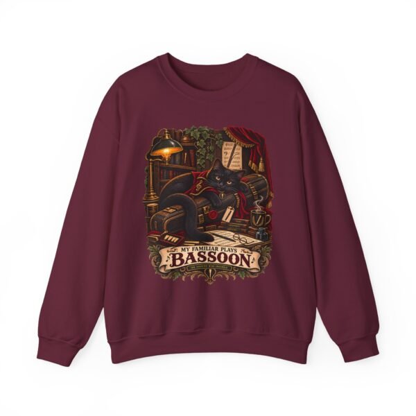 Bassoon Lover Sweatshirt — "My Familiar Plays the Bassoon" Vintage Orchestra Crewneck