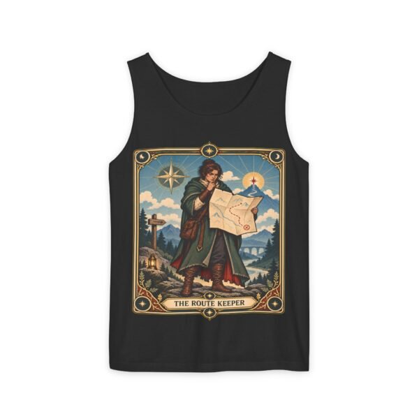 The Route Keeper Tank Top — Vintage Map Explorer Graphic Tank