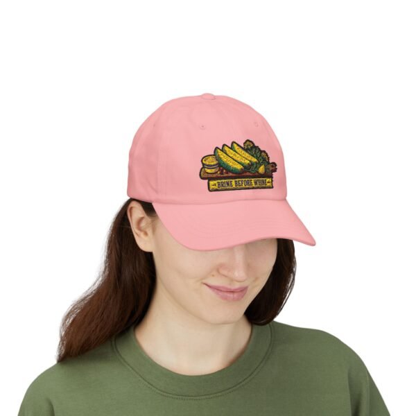 Classic Dad Cap — "Brine Before Wine" Pickle & Olive Embroidered Baseball Hat