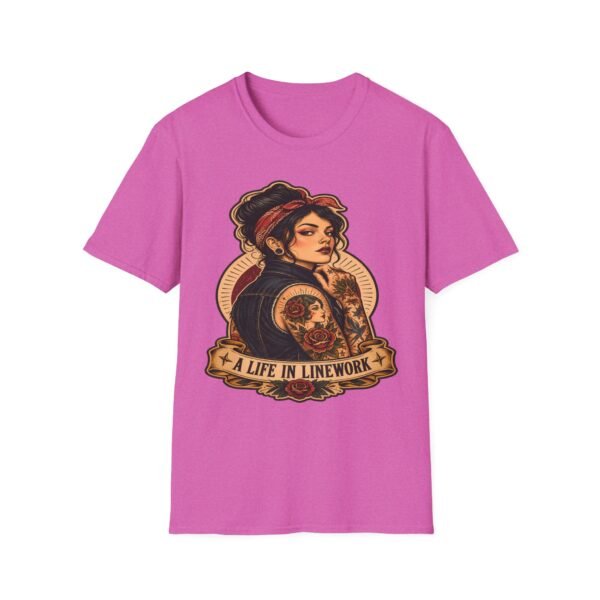 Tattooed Rosie Tee — "A Life in Linework" Graphic T-Shirt