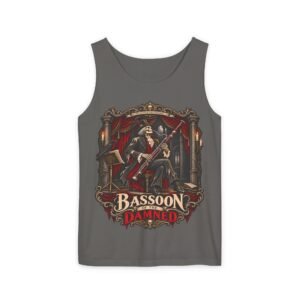 Bassoon Damn! Skeleton Bassoon Player Tank Top — Gothic Musician Tee
