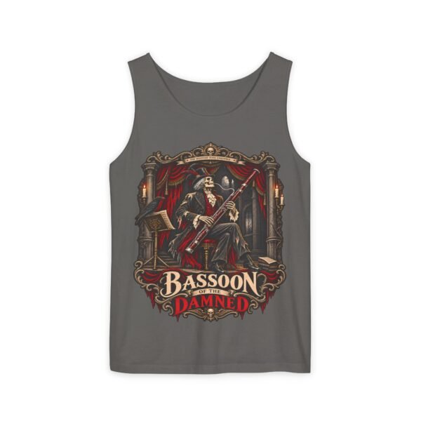 Bassoon Damn! Skeleton Bassoon Player Tank Top — Gothic Musician Tee