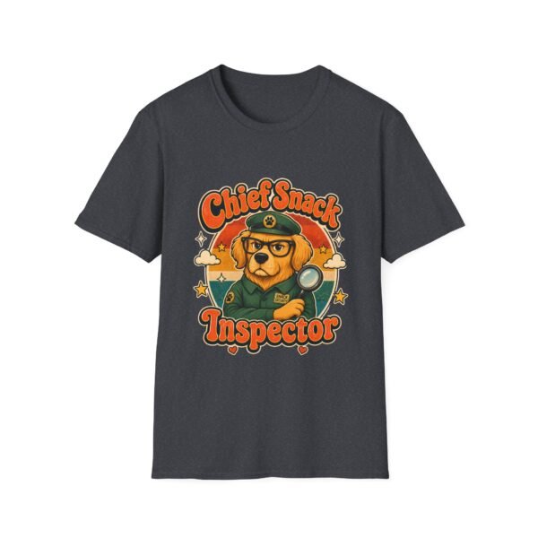 Chief Snack Inspector Vintage Dog Detective T-Shirt