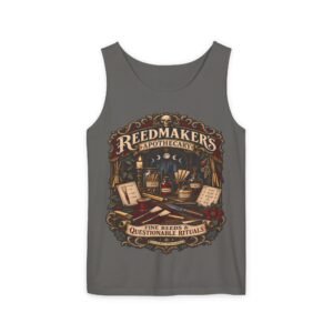 Reedmaker’s Apothecary Tank Top — “Fine Reeds & Questionable Rituals”