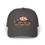 Puck Prep Crew Dad Cap — Embroidered Hockey Raccoon Baseball Hat