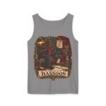 Bassoon Player Tank Top — "My Familiar Plays Bassoon" Vintage Musician Graphic