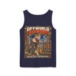 Offworld Loadworks sci-fi warehouse Mountain Goat Worker illustration Tank Top | space cargo loading