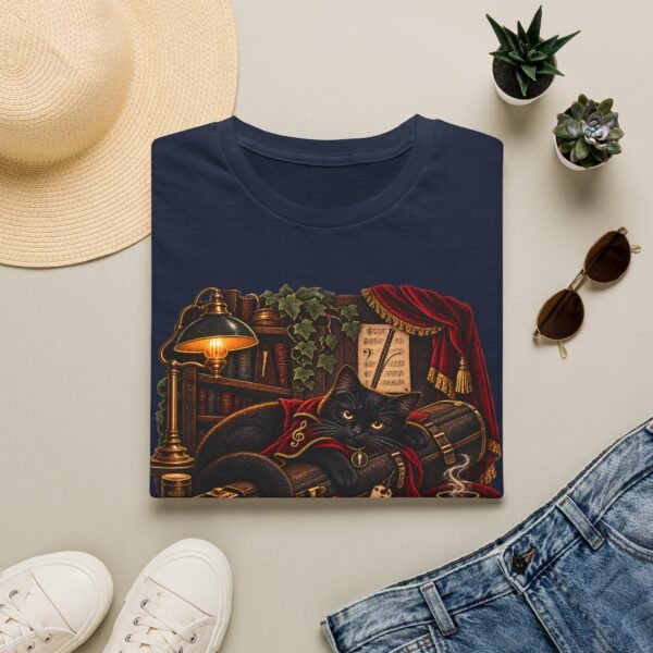 Bassoon Cat T-Shirt — Vintage Cozy Musician Tee ("There Was a Cat and a Bassoon")