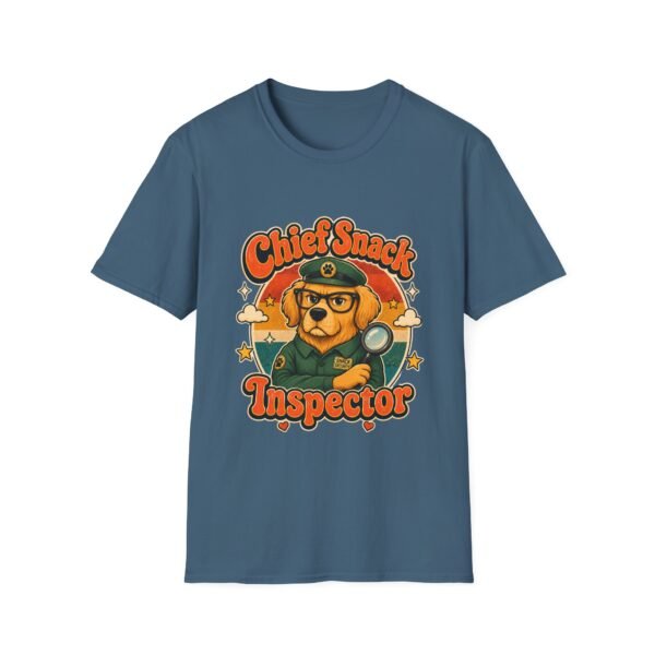 Chief Snack Inspector Vintage Dog Detective T-Shirt