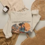 Trail Runner Crewneck Sweatshirt — Desert Hiking Graphic (Run to the Sunrise)