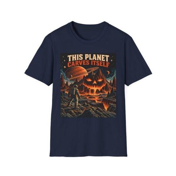 This Planet Carves Itself Graphic T-Shirt – Retro Space Explorer Tee
