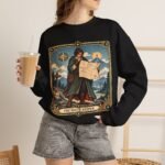 Crewneck Sweatshirt — "The Route Keeper" Vintage Map Navigator Graphic