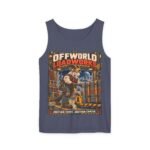 Offworld Loadworks sci-fi warehouse Mountain Goat Worker illustration Tank Top | space cargo loading
