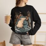 Sea Monster Harbor Beast Crewneck Sweatshirt