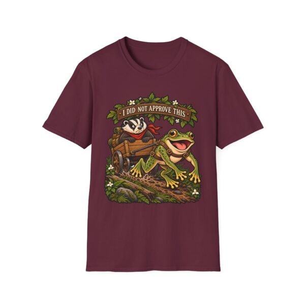 I Did Not Approve This Frog & Badger T-Shirt — Funny Woodland Adventure Tee