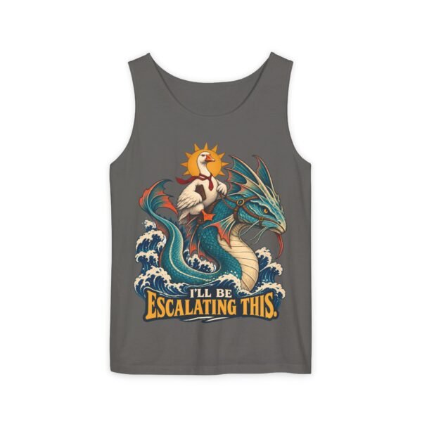 Escalating This Dragon Tank — Funny Sea-Dragon & Rooster Graphic Tank