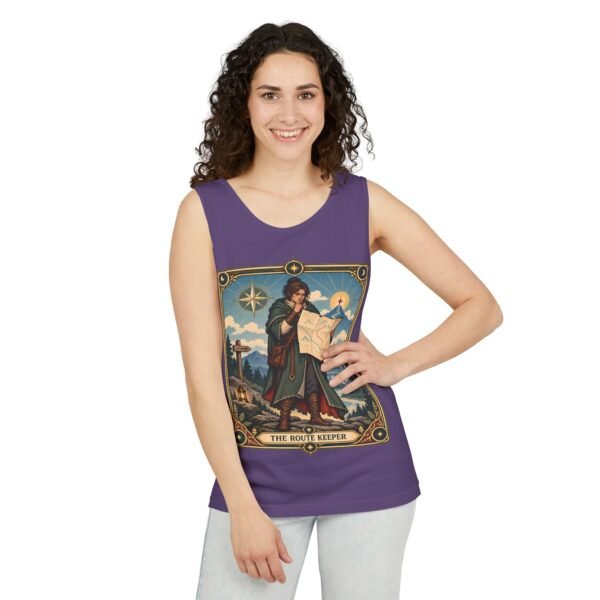 The Route Keeper Tank Top — Vintage Map Explorer Graphic Tank