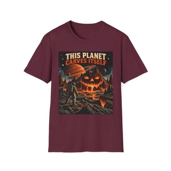 This Planet Carves Itself Graphic T-Shirt – Retro Space Explorer Tee