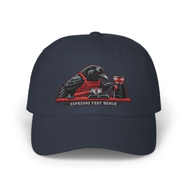 Coffee Raven Dad Cap — Espresso Test Pilot Embroidered Baseball Hat