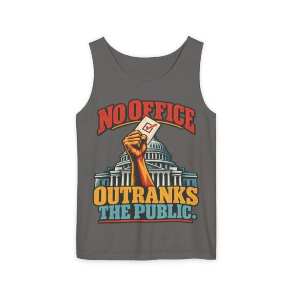 No Office Outranks The Public Tank Top — Voting Rights Graphic Tank