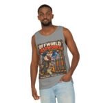Offworld Loadworks sci-fi warehouse Mountain Goat Worker illustration Tank Top | space cargo loading