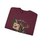 Hiking Elk Crewneck Sweatshirt — Rustic Outdoors "Don't Lose Yourself" Design