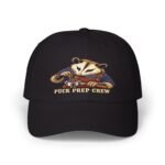 Puck Prep Crew Dad Cap — Embroidered Hockey Raccoon Baseball Hat