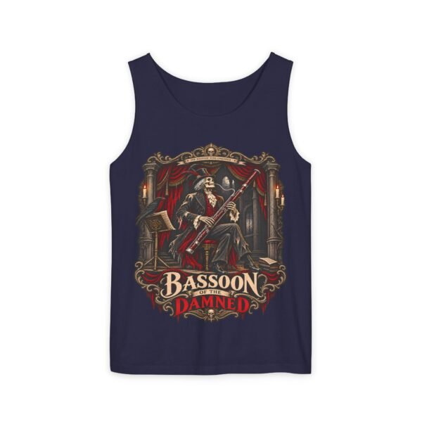 Bassoon Damn! Skeleton Bassoon Player Tank Top — Gothic Musician Tee